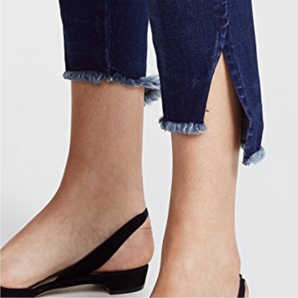 AYR The Skinny Split High Rise w/ Split Hem size 26 Dark Wash Distressed - Picture 3 of 14